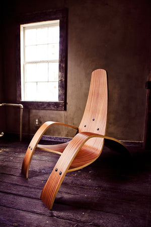 Ciseal Custom Bent Plywood Lounge Chair