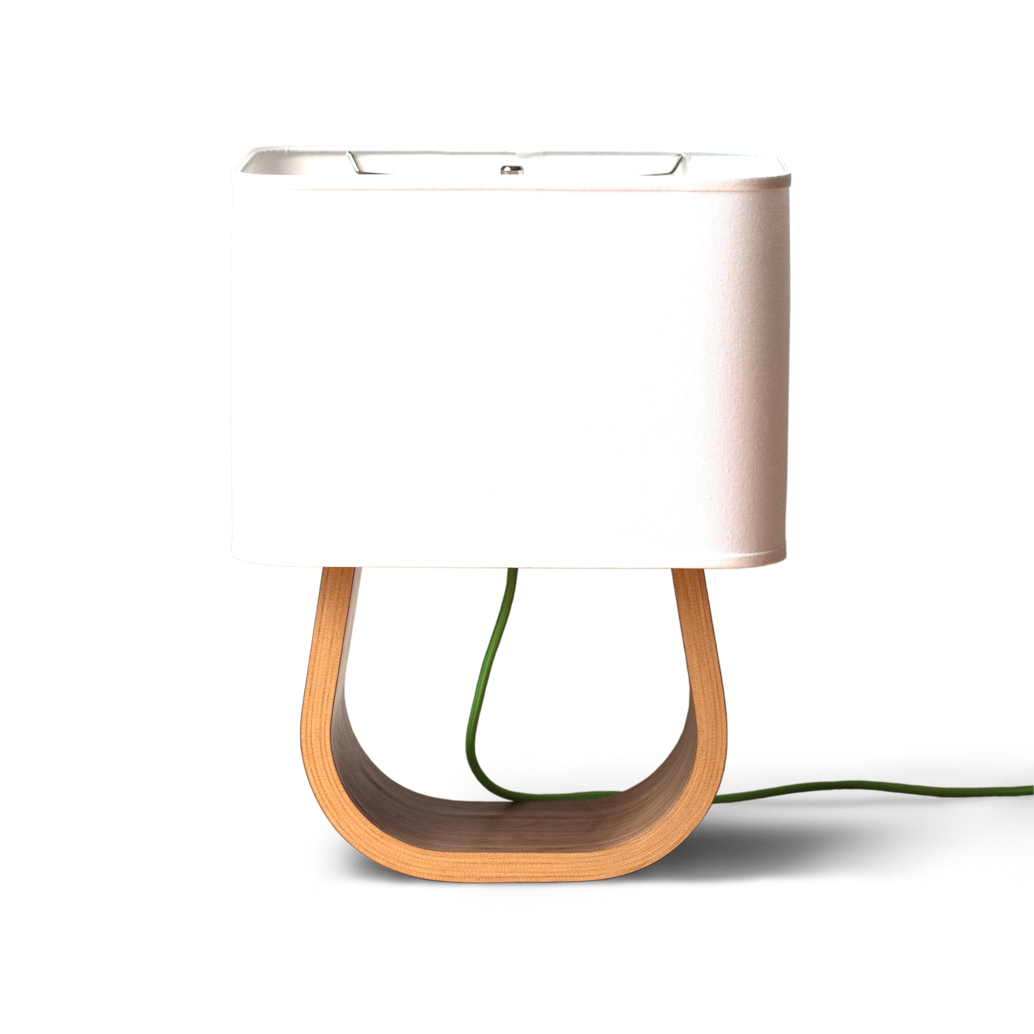 Michigan Left Table Lamp - Handmade Modern Bent Plywood by Ciseal